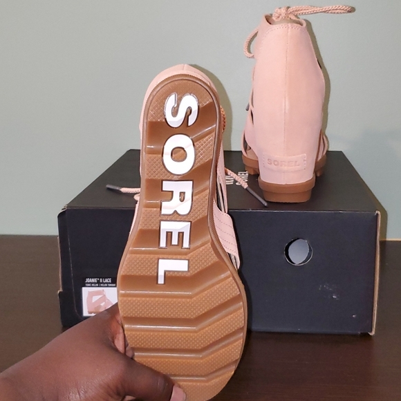 NWT  Sorel  Joanie II lace sandal- tonic melon - Picture 6 of 8